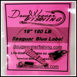 18" 180lb Seaguar Blue Label & Welded Ring
